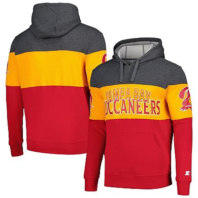 Men's Starter Red/Orange Tampa Bay Buccaneers Extreme Pullover Hoodie