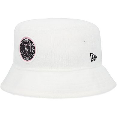 Men's New Era White Inter Miami CF Logo Bucket Hat