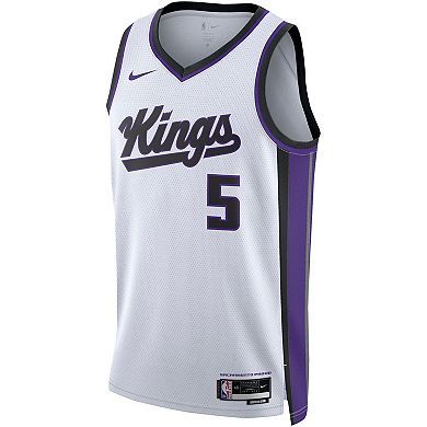 Unisex Nike De'Aaron Fox White Sacramento Kings Swingman Jersey - Association Edition