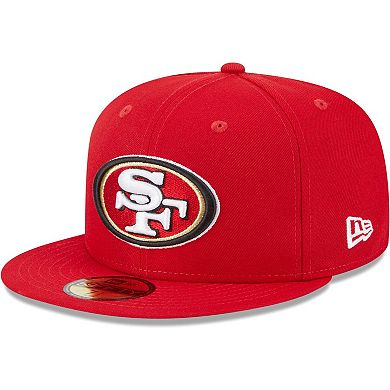 Men's New Era Scarlet San Francisco 49ers Camo Undervisor 59FIFTY ...