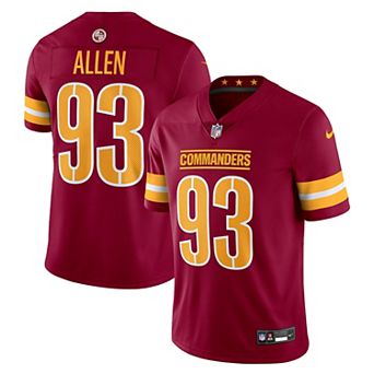 Men's Nike Jonathan Allen Burgundy Washington Commanders Vapor Untouchable Limited Jersey