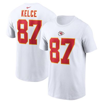 Men's Nike Travis Kelce White Kansas City Chiefs Player Name