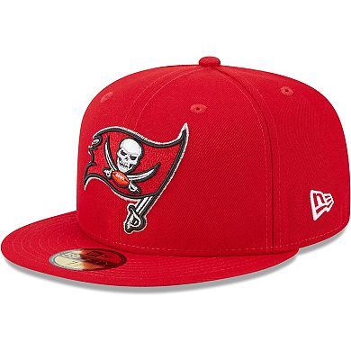 Men's New Era Red Tampa Bay Buccaneers Camo Undervisor 59FIFTY Fitted Hat