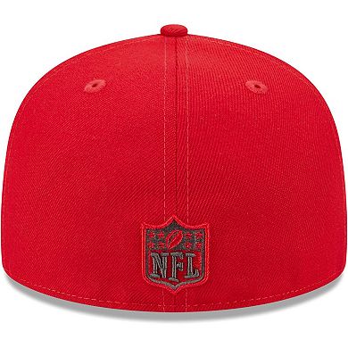 Men's New Era Red Tampa Bay Buccaneers Camo Undervisor 59FIFTY Fitted Hat