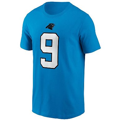 Men's Nike Bryce Young Blue Carolina Panthers 2023 NFL Draft First Round Pick Player Name & Number T-Shirt