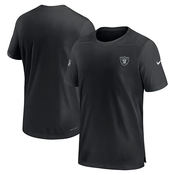 Men's Nike Black Las Vegas Raiders Sideline Coach Performance T-Shirt