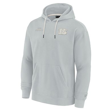 Unisex Fanatics Signature Gray Cincinnati Bengals Elements Super Soft Fleece Pullover Hoodie