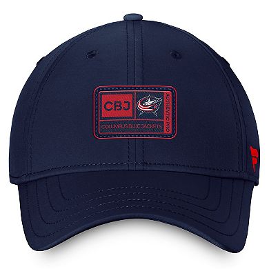 Men's Fanatics Branded Navy Columbus Blue Jackets Authentic Pro Training Camp Flex Hat