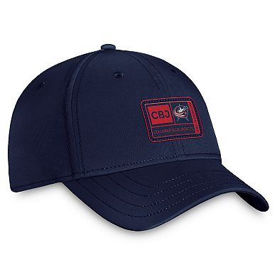 Men's Fanatics Branded  Navy Columbus Blue Jackets Authentic Pro Training Camp Flex Hat