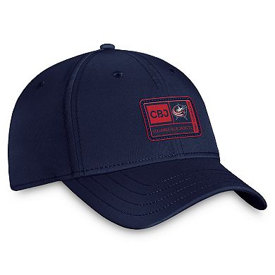 Men's Fanatics Branded Navy Columbus Blue Jackets Authentic Pro Training Camp Flex Hat