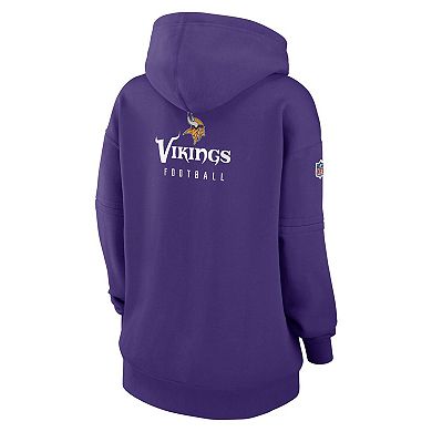 Women's Nike Purple Minnesota Vikings 2023 Sideline Club Fleece Pullover Hoodie