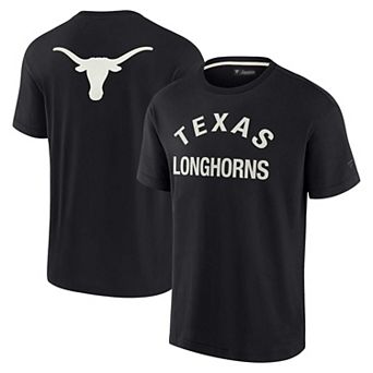 Unisex Fanatics Signature Black Texas Longhorns Super Soft Short Sleeve T-Shirt