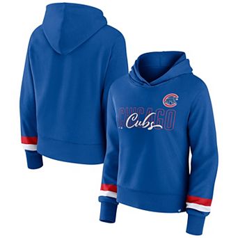 Women's Fanatics Branded Royal Chicago Cubs Over Under Pullover Hoodie