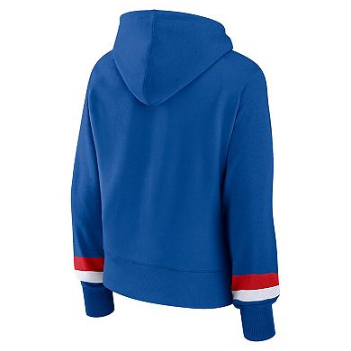 Women's Fanatics Branded Royal Chicago Cubs Over Under Pullover Hoodie