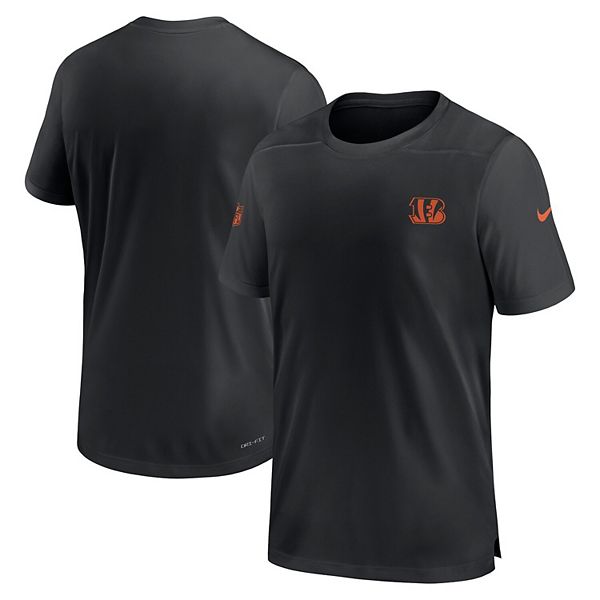 Men's Nike Black Cincinnati Bengals Sideline Coach Performance T-Shirt