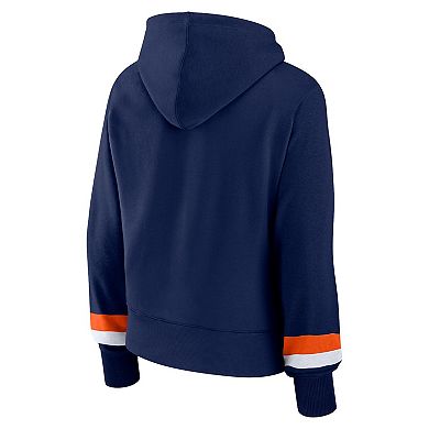 Women's Fanatics Branded Navy Houston Astros Over Under Pullover Hoodie