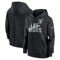 Starter Men's Black Las Vegas Raiders Raglan Long Sleeve Hoodie T-shirt