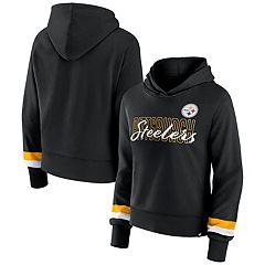 NFL Pittsburgh Steelers Womens Black Graphic Hoodie Sweatshirt Size Medium