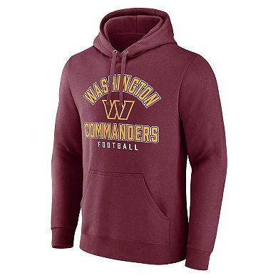 Men's Fanatics Branded Burgundy Washington Commanders Between the Pylons Pullover Hoodie