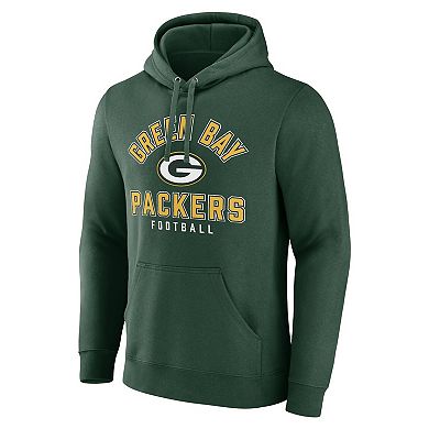 Men's Fanatics Green Green Bay Packers Between the Pylons Pullover Hoodie
