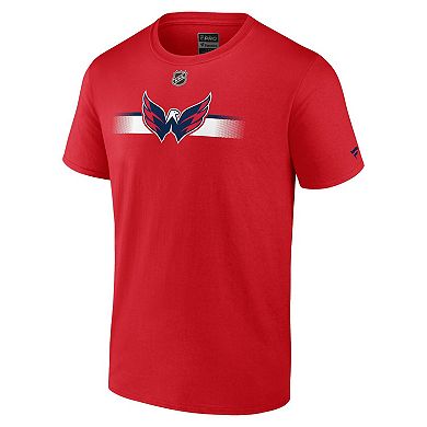Men's Fanatics Branded Red Washington Capitals Authentic Pro Secondary Replen T-Shirt