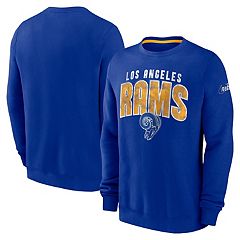 Men's BOSS X NFL Black/Royal Los Angeles Rams Touchdown Pullover