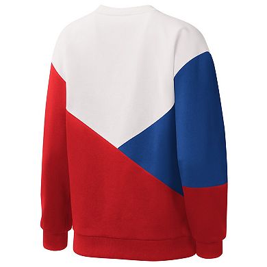 Women's Starter White/Red Philadelphia Phillies Shutout Pullover Sweatshirt