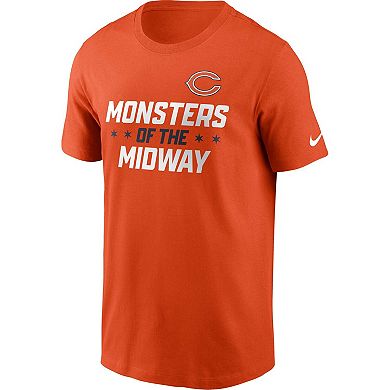 Men's Nike  Orange Chicago Bears Local Essential T-Shirt