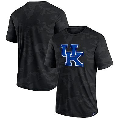 Men's Fanatics Branded  Black Kentucky Wildcats Camo Logo T-Shirt