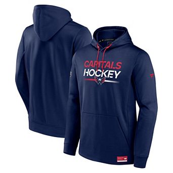 Men's Fanatics Branded Navy Washington Capitals Authentic Pro Pullover Hoodie