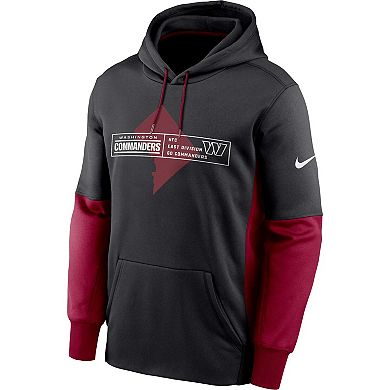 Men's Nike Black Washington Commanders Color Block Fleece Performance ...