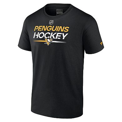 Men's Fanatics Branded Black Pittsburgh Penguins Authentic Pro Primary ...