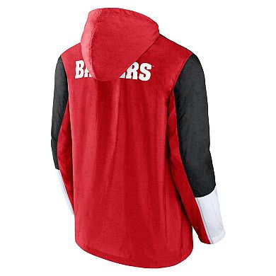 Men's Fanatics Branded Red/Black Wisconsin Badgers Game Day Ready Full-Zip Jacket