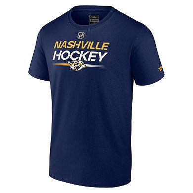 Men's Fanatics Branded Navy Nashville Predators Authentic Pro Primary ...