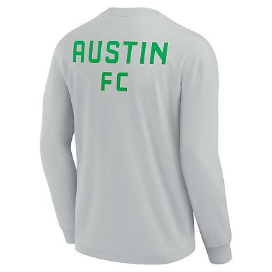 Unisex Fanatics Signature Gray Austin FC Elements Super Soft Long Sleeve T-Shirt