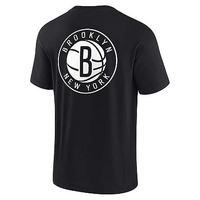 Unisex Fanatics Signature Black Brooklyn Nets Super Soft T-Shirt