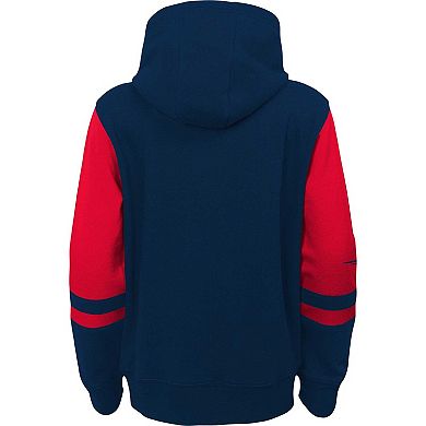 Preschool Navy New England Patriots Stadium Color Block Full-Zip Hoodie