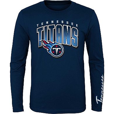 Youth Light Blue/Navy Tennessee Titans Fan Fave T-Shirt Combo Set