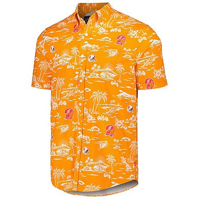 Men's Reyn Spooner Orange Tampa Bay Buccaneers Throwback KekaiÂ Print Button-Up Shirt