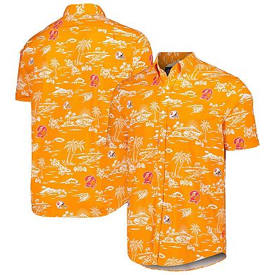 Men's Reyn Spooner Orange Tampa Bay Buccaneers Throwback KekaiÂ Print Button-Up Shirt