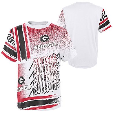 Preschool White Georgia Bulldogs Gametime Multi-Hit Oversized T-Shirt