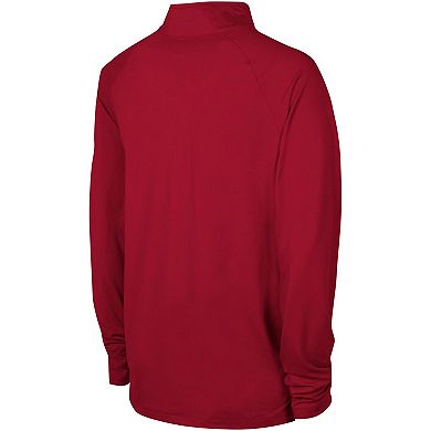 Men's Red Tampa Bay Buccaneers Combine Authentic Raglan Quarter-Zip Top