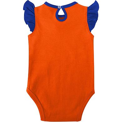 Girls Newborn & Infant Royal/Orange Florida Gators Spread the Love 2-Pack Bodysuit Set