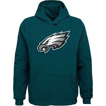 Youth Green Philadelphia Eagles Team Logo Pullover Hoodie