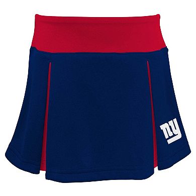 Girls Youth Royal New York Giants Spirit Two-Piece Cheerleader Set
