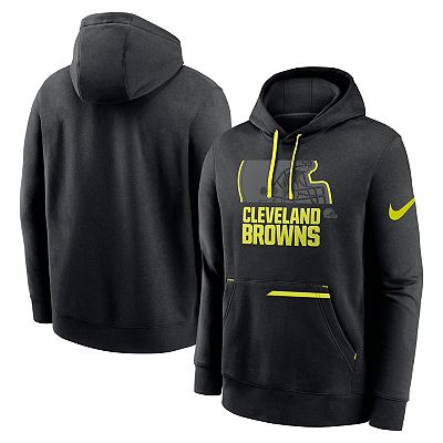 Men s Nike Black Cleveland Browns Volt Pullover Hoodie