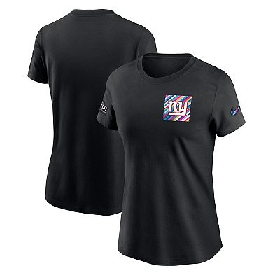 Women's Nike  Black New York Giants 2023 NFL Crucial Catch Sideline Tri-Blend T-Shirt