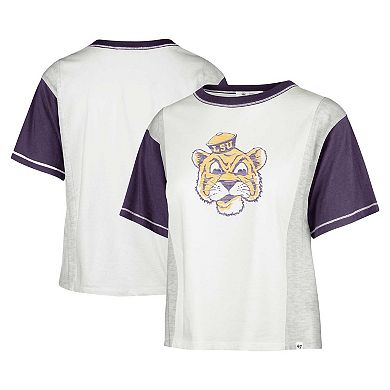 Women's '47 White LSU Tigers Vault Premier Tilda T-Shirt