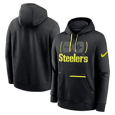 Men s Nike Black Pittsburgh Steelers Volt Pullover Hoodie