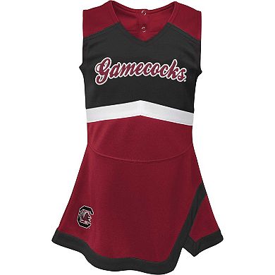 Girls Youth Garnet/Black South Carolina Gamecocks Cheer Captain Jumper Dress